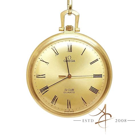 omega deville quartz pocket watch|omega de ville watch value.